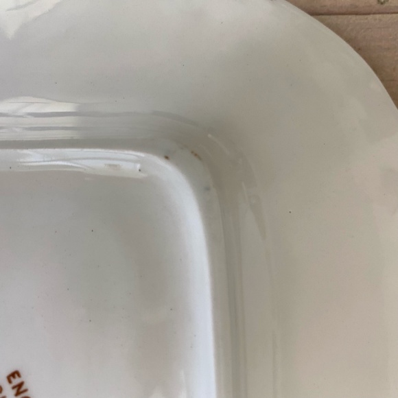 Set of 2 Enoch Woods English Scenery Brown Multicolor Bowl and Square Cake Plate - Picture 13 of 14